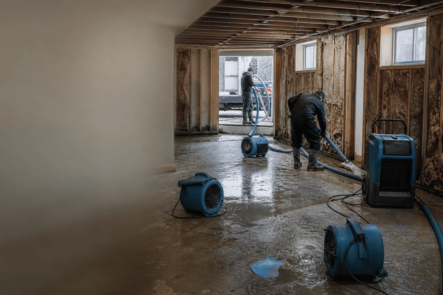 Basement Flooding & Water Damage Restoration — poly B replacement in Burnaby