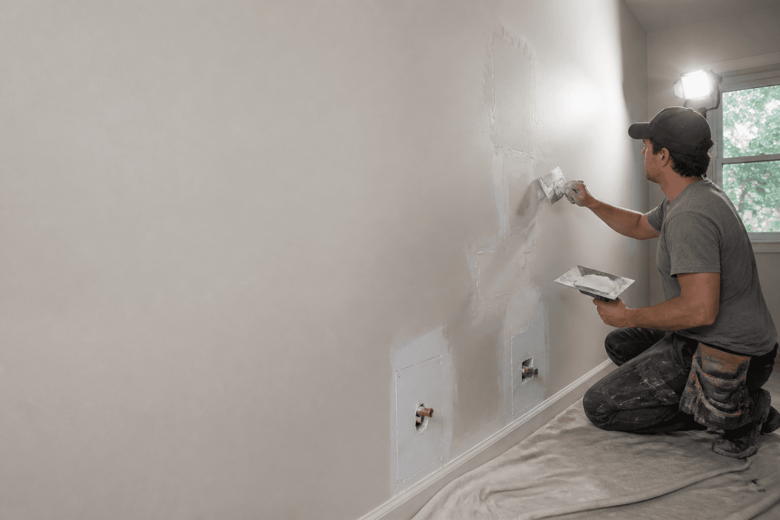 Drywall Repair After Pipe Replacement — poly B replacement in Burnaby