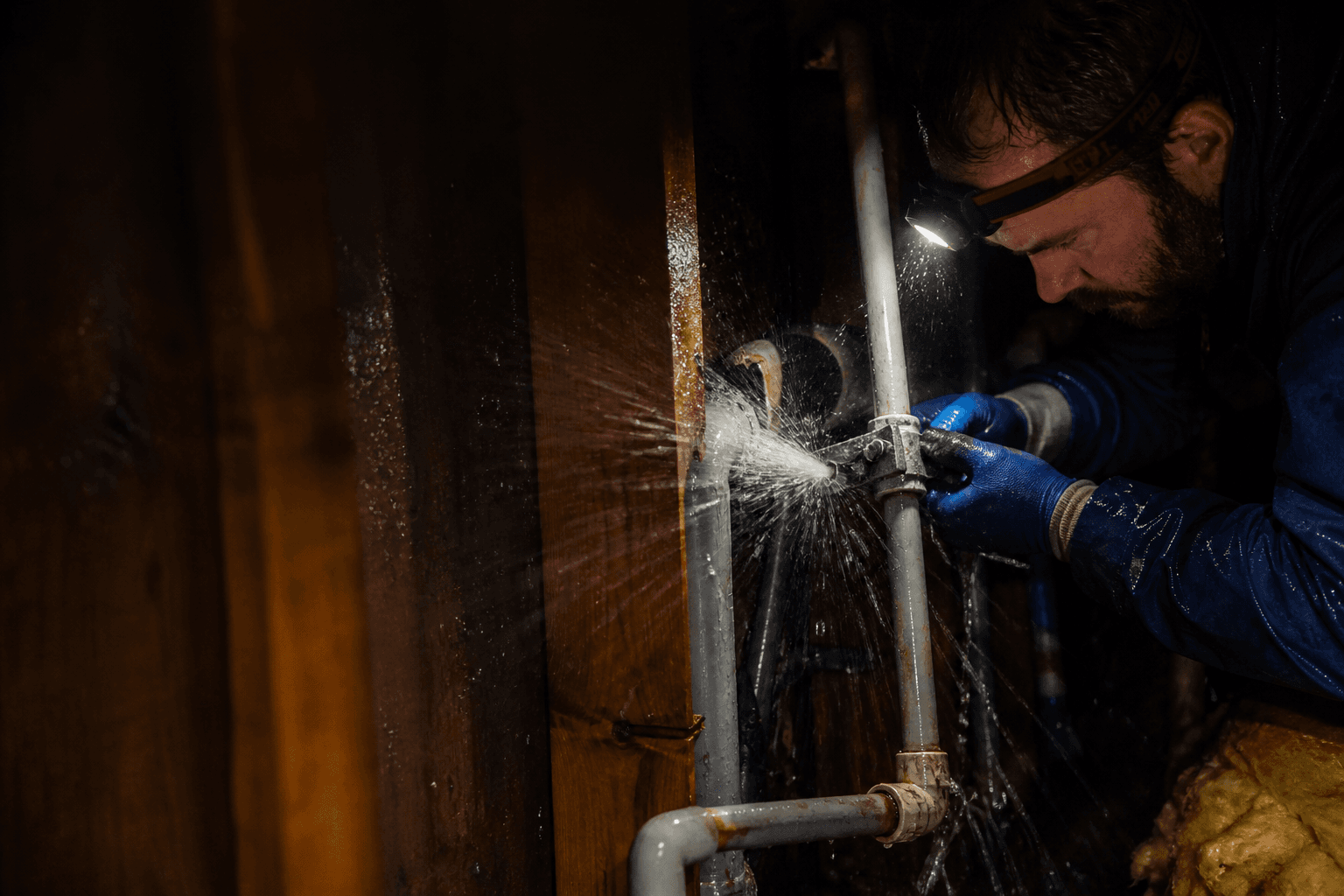 Emergency Poly B Leak Repair — poly B replacement in Burnaby