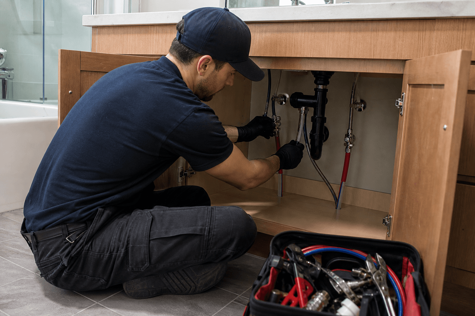Bathroom Poly B Plumbing Replacement in Burnaby — poly b plumbing specialists